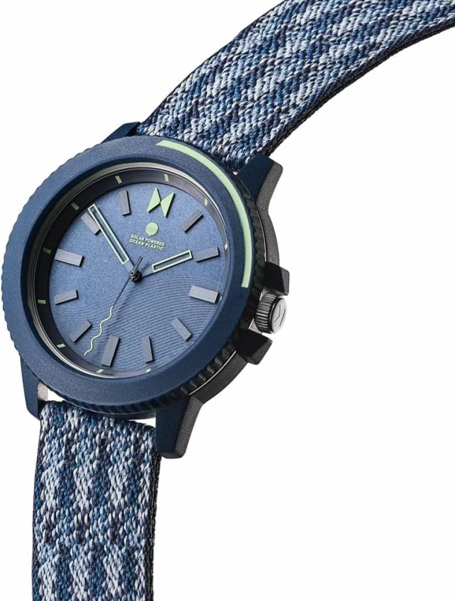 MVMT Unisex Blue Ocean Plastic Watch 38mm - Sustainable Eco-Friendly Timepiece