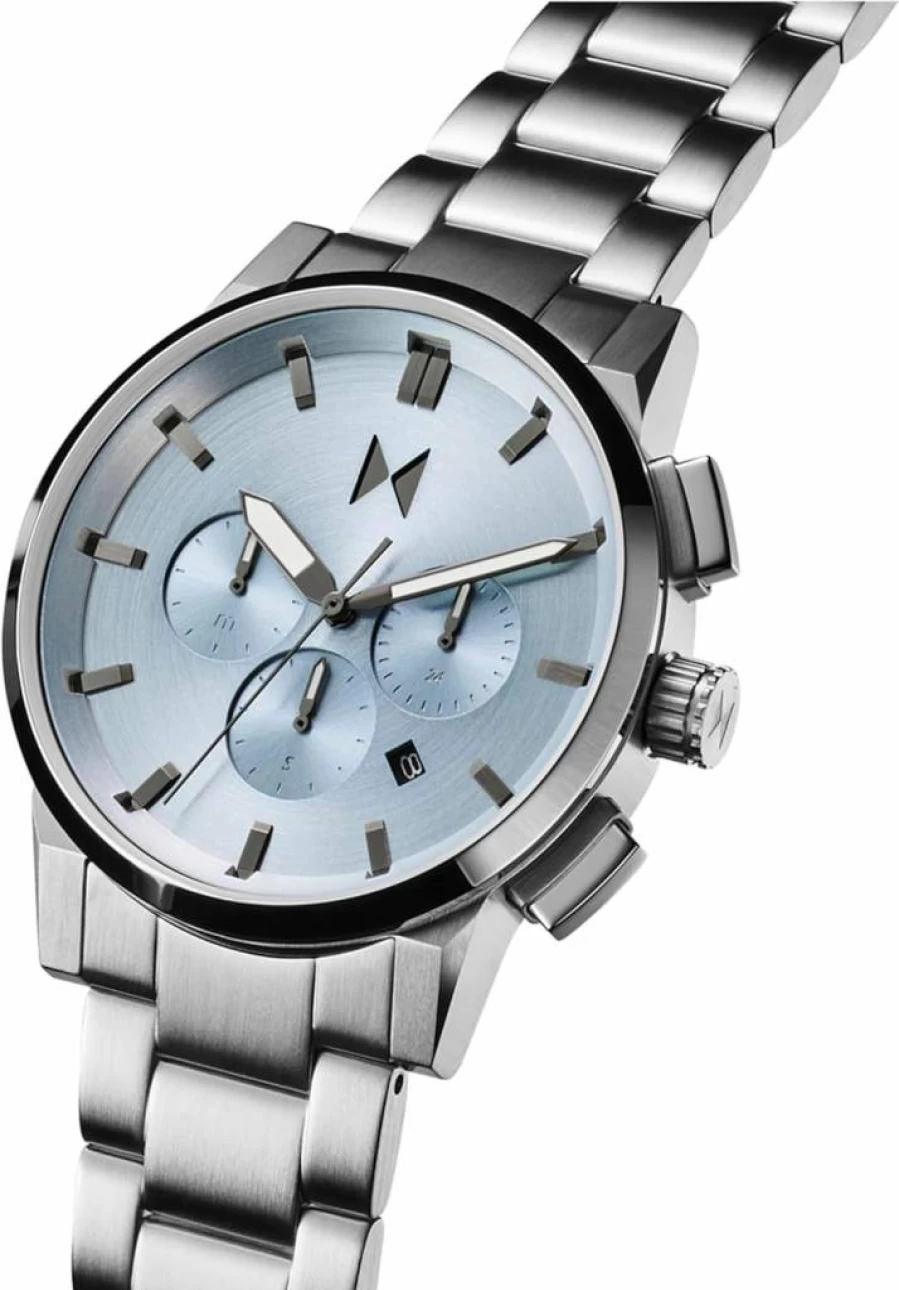 MVMT Men's Chrono II Chronograph Watch - Ceramic Band, Water-Resistant, Minimalist Design, Gift for Men