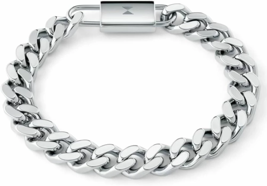 MVMT Men's Stainless Steel 10mm Chain Bracelet - Stylish Fashion Jewelry Accessory for Men